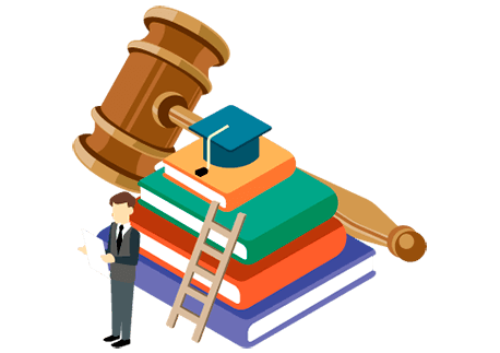 Ilustración para la sección plan de estudios del programa de Derecho de la Universidad de Ibagué
